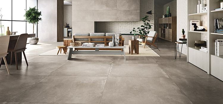 Le carrelage XXL dans votre salon | Blog Carrelage