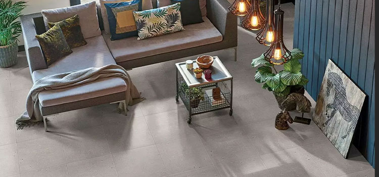 carrelage gris dans le salon