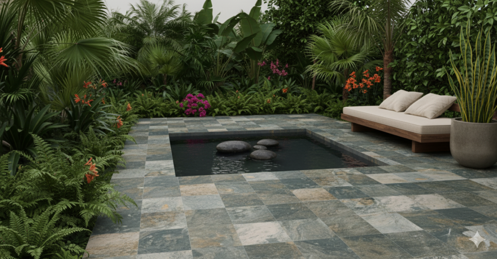 Carrelage effet pierre de Bali